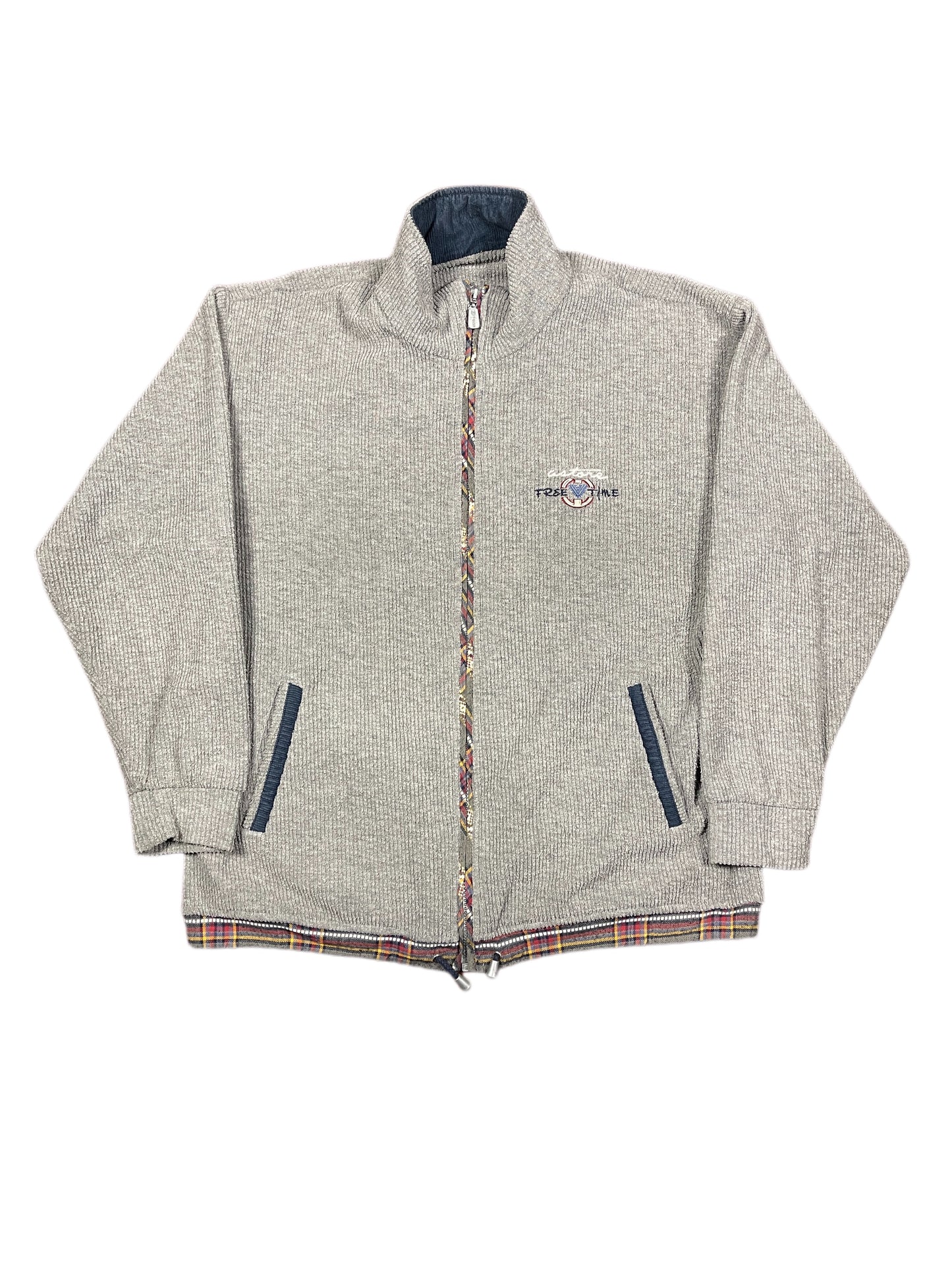 Vintage Zip Sweatshirt Gray - L