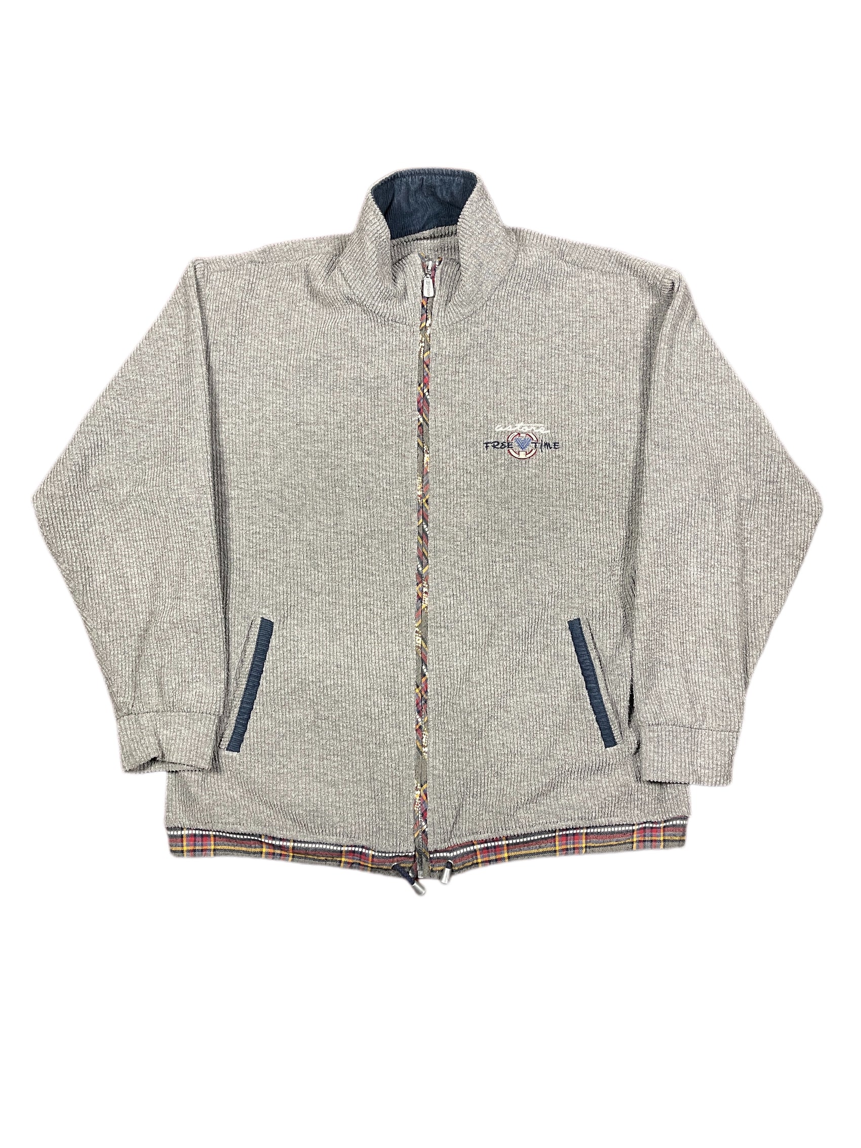 Vintage Zip Sweatshirt Gray - L
