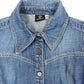 Y2k Versace Jeans Denim Vest Blue - XS