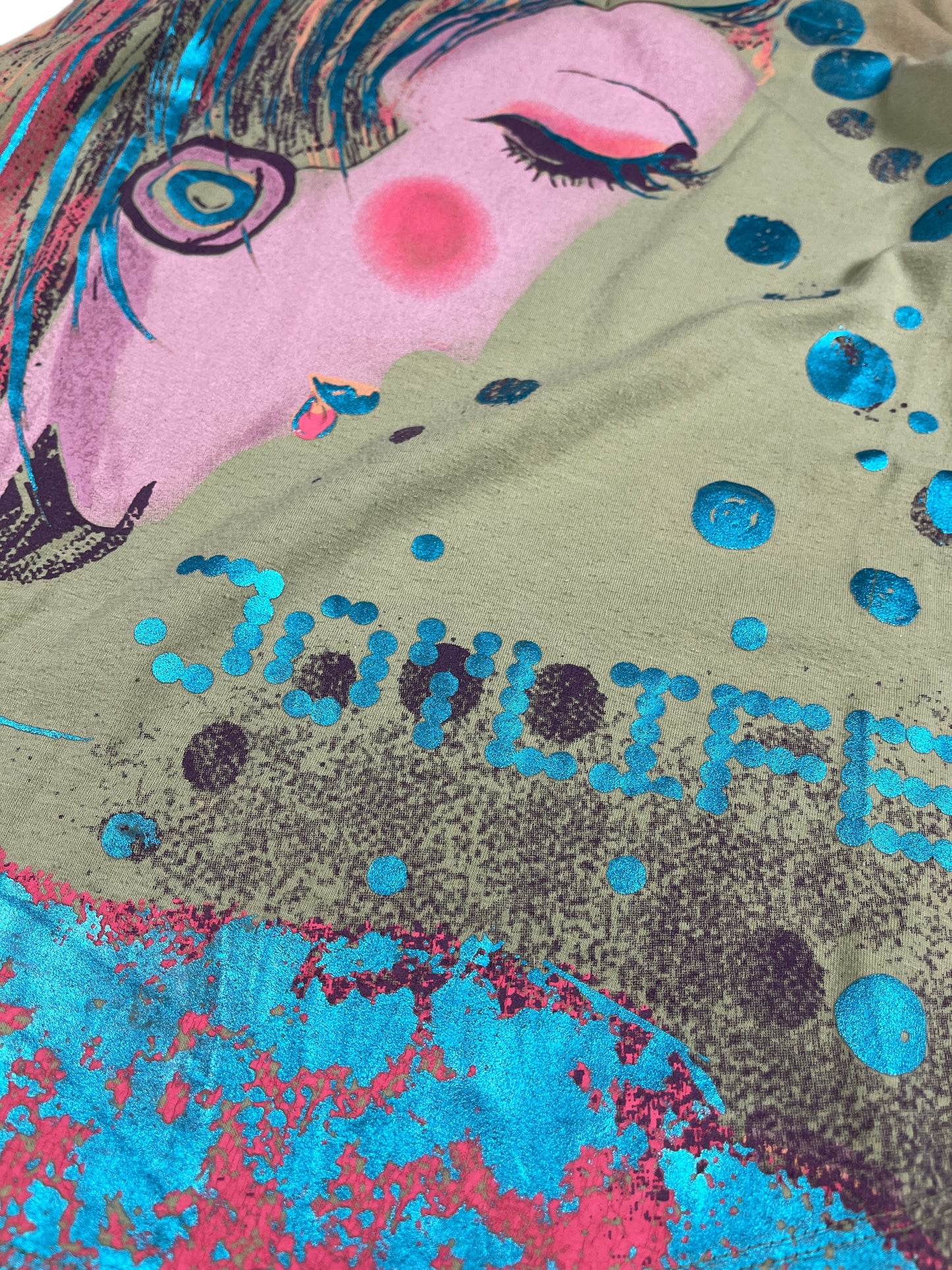 Y2k Custo Barcelona Long Sleeve Top Khaki - M