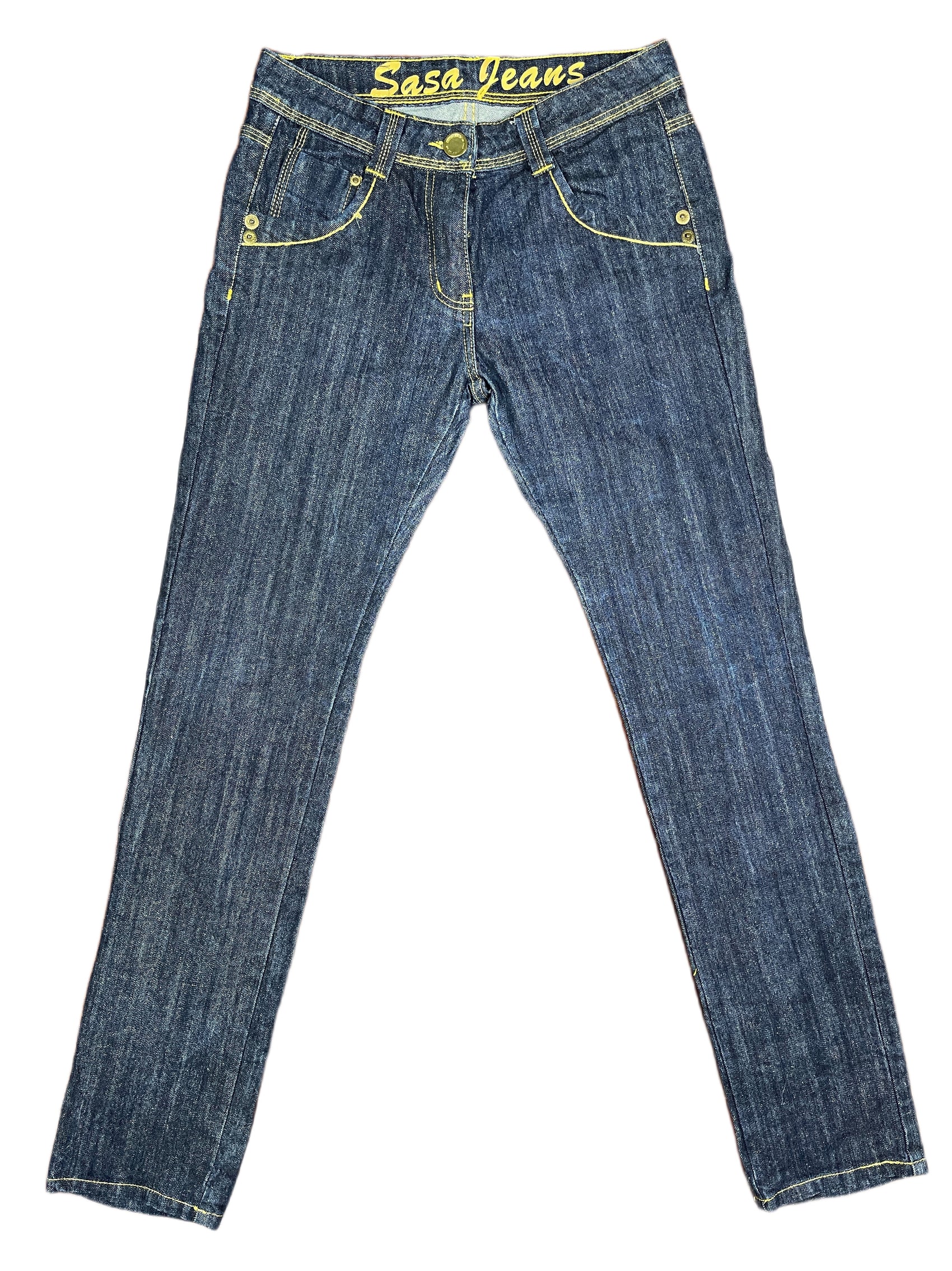 Y2k Miss Sixty Jeans Denim Pants Shiny Blue - M