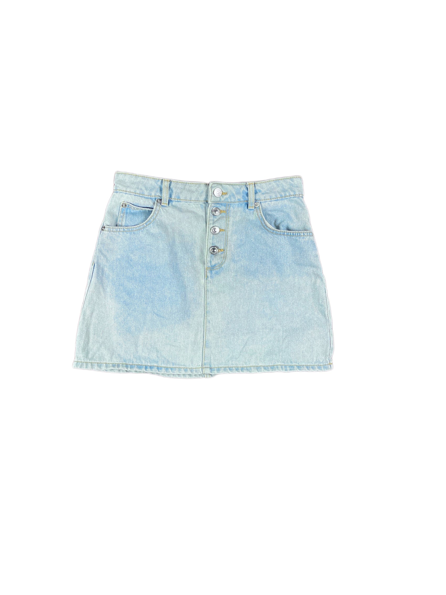 Jennifer Authentic Denim Skirt Light Blue - M