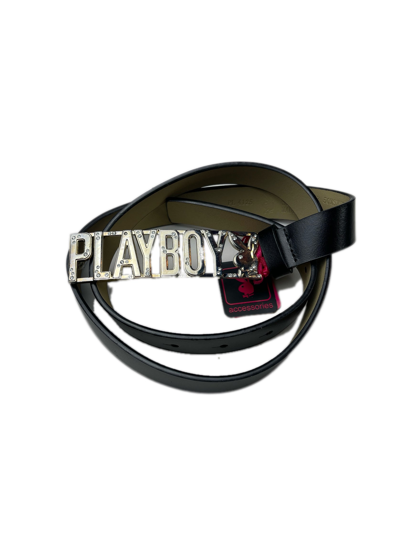 Y2k Playboy Belt Black 2004