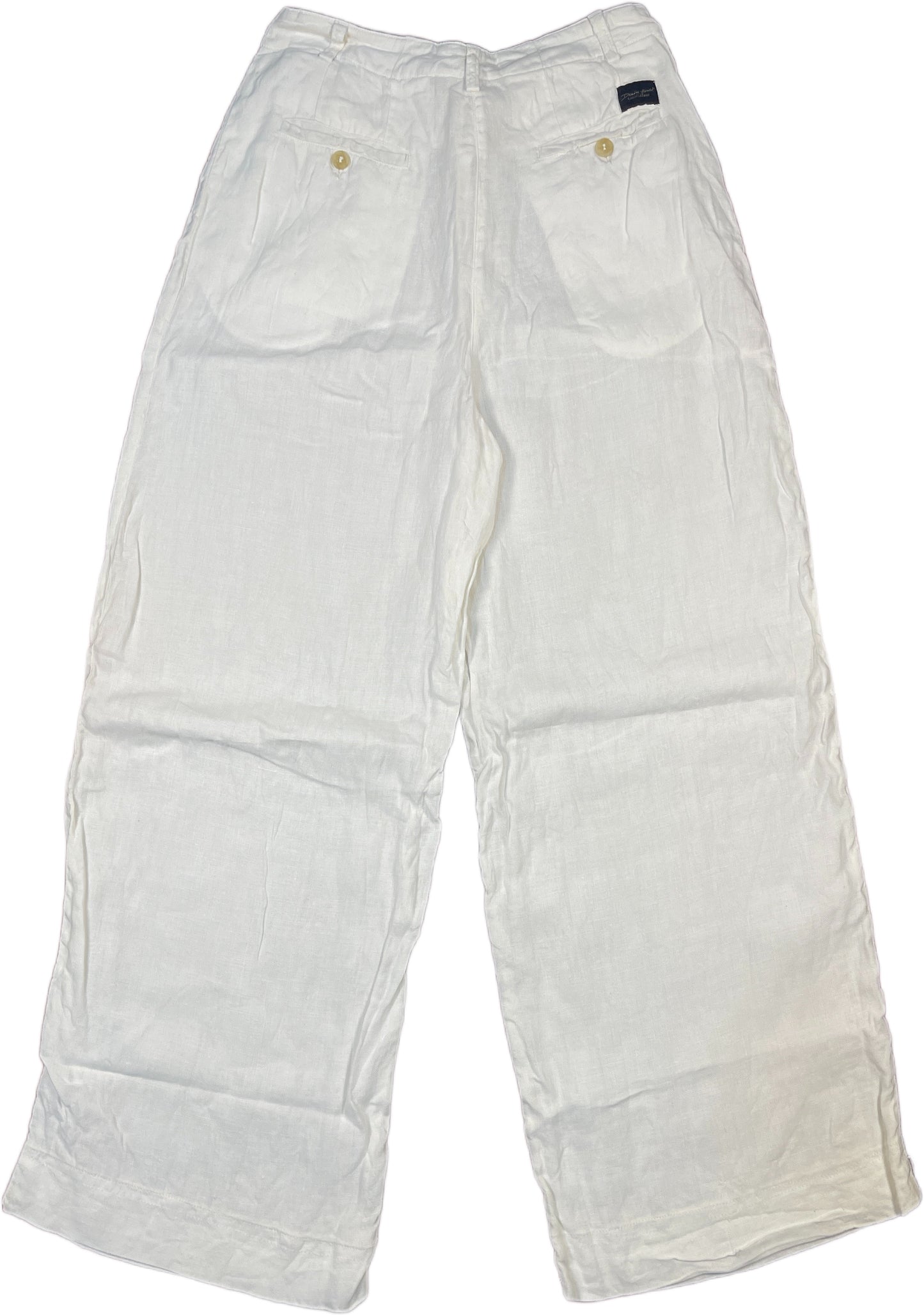 Rene Lazard Pants White Linen M