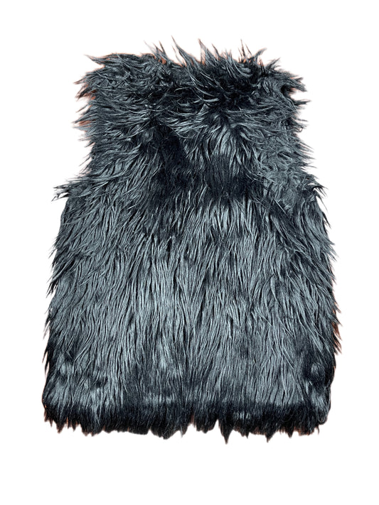 Boohoo Faux Fur Vest Black - M
