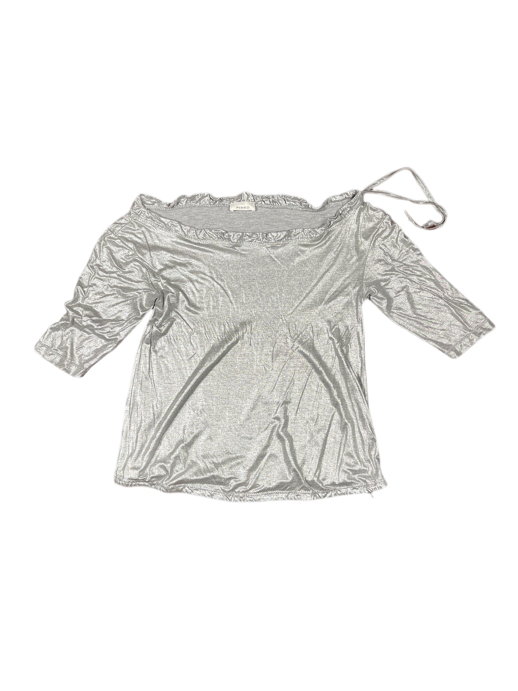 Pinko Long Sleeve top Silver - L