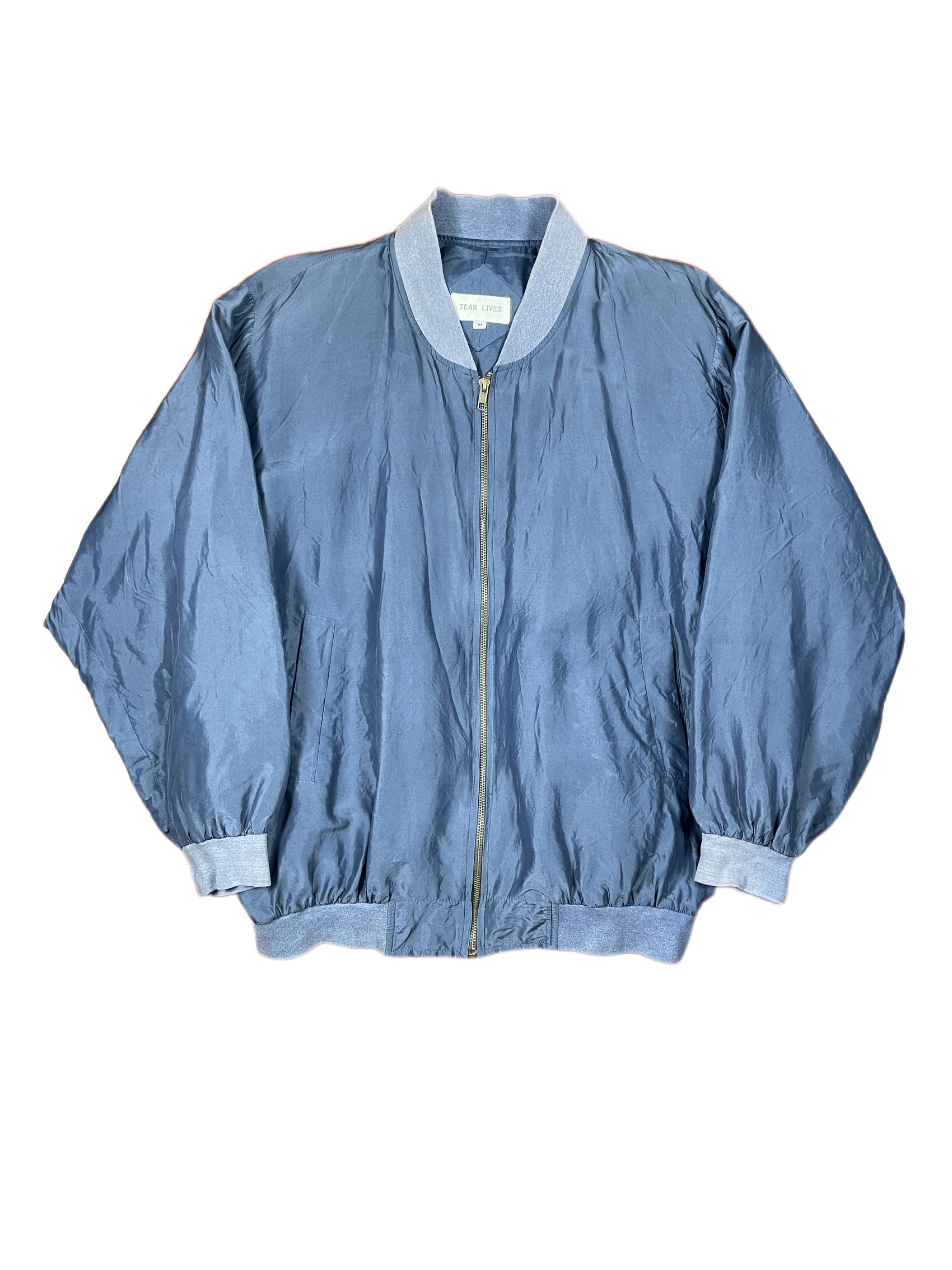 Vintage Jean Lives Silk Jacket Navy - M