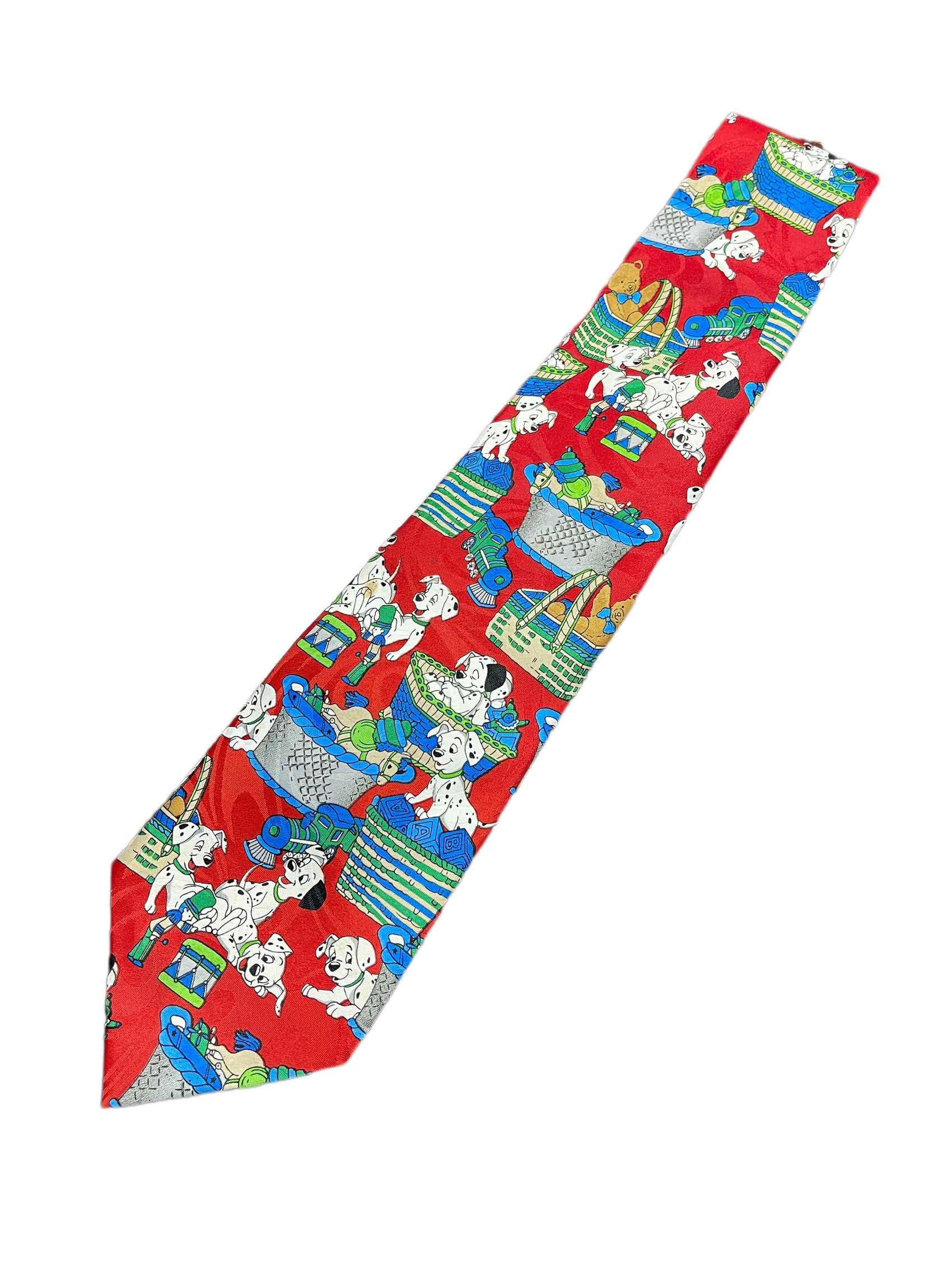 Vintage 101 Dalmatiens Disney Tie Red Multicolor