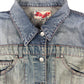 Y2k Miss Sixty Denim Jacket Phantom Pocket Blue - L