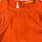 Hugo Boss Silk Long Sleeve Top Orange - M