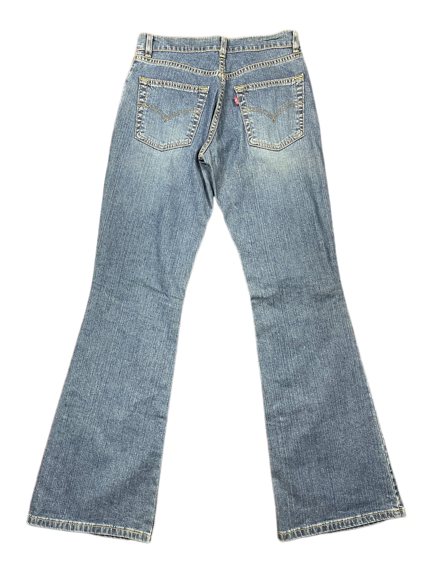 Y2k Levi's Flared Denim Pants Blue - S/M