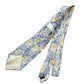 Vintage C&A Silk Tie Flowers Blue