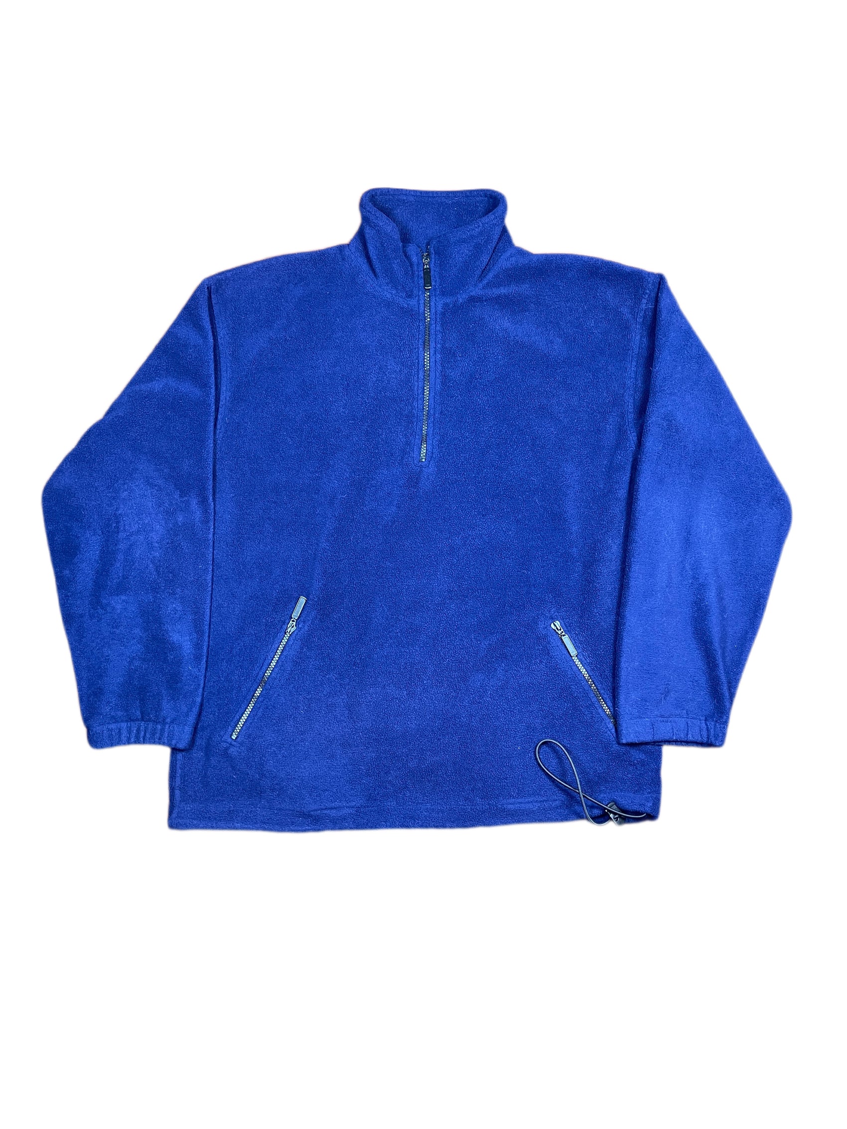 Vintage Screen Stars Fleece Zip Sweatshirt Blue - M