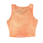 Stretchy Flower Top Orange - M
