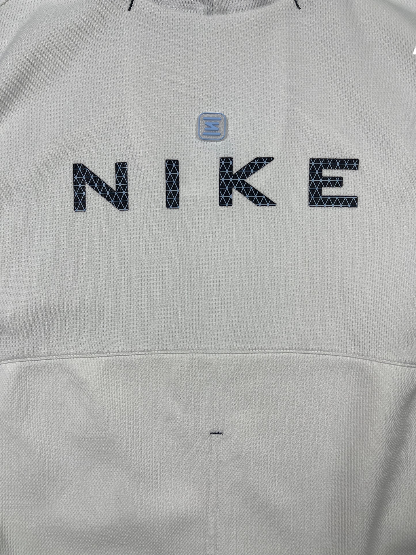Y2k Nike Shox Sleeveless Sport Hoodie White Blue - XS