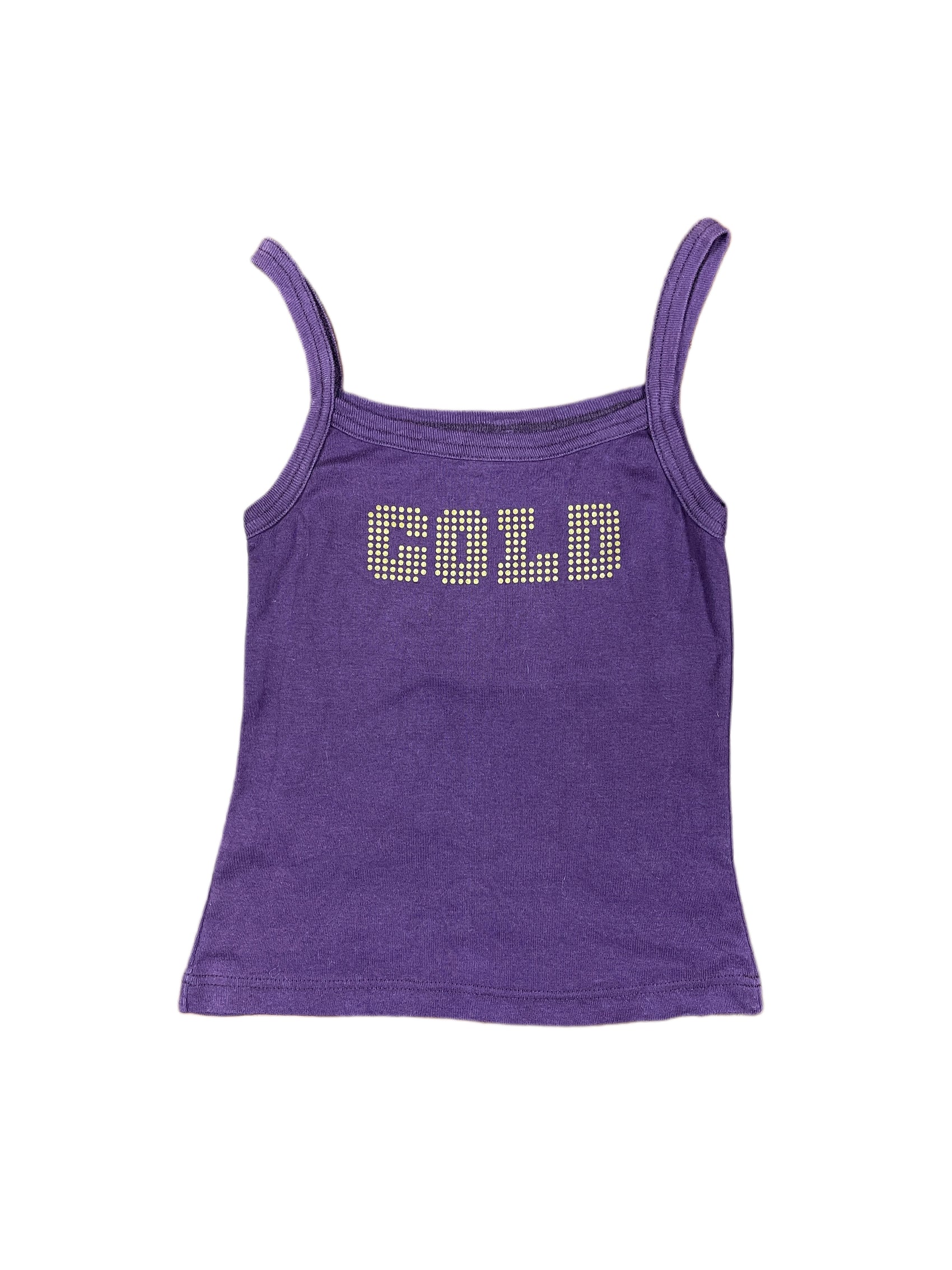 Y2k Sleeveless Top Purple - M