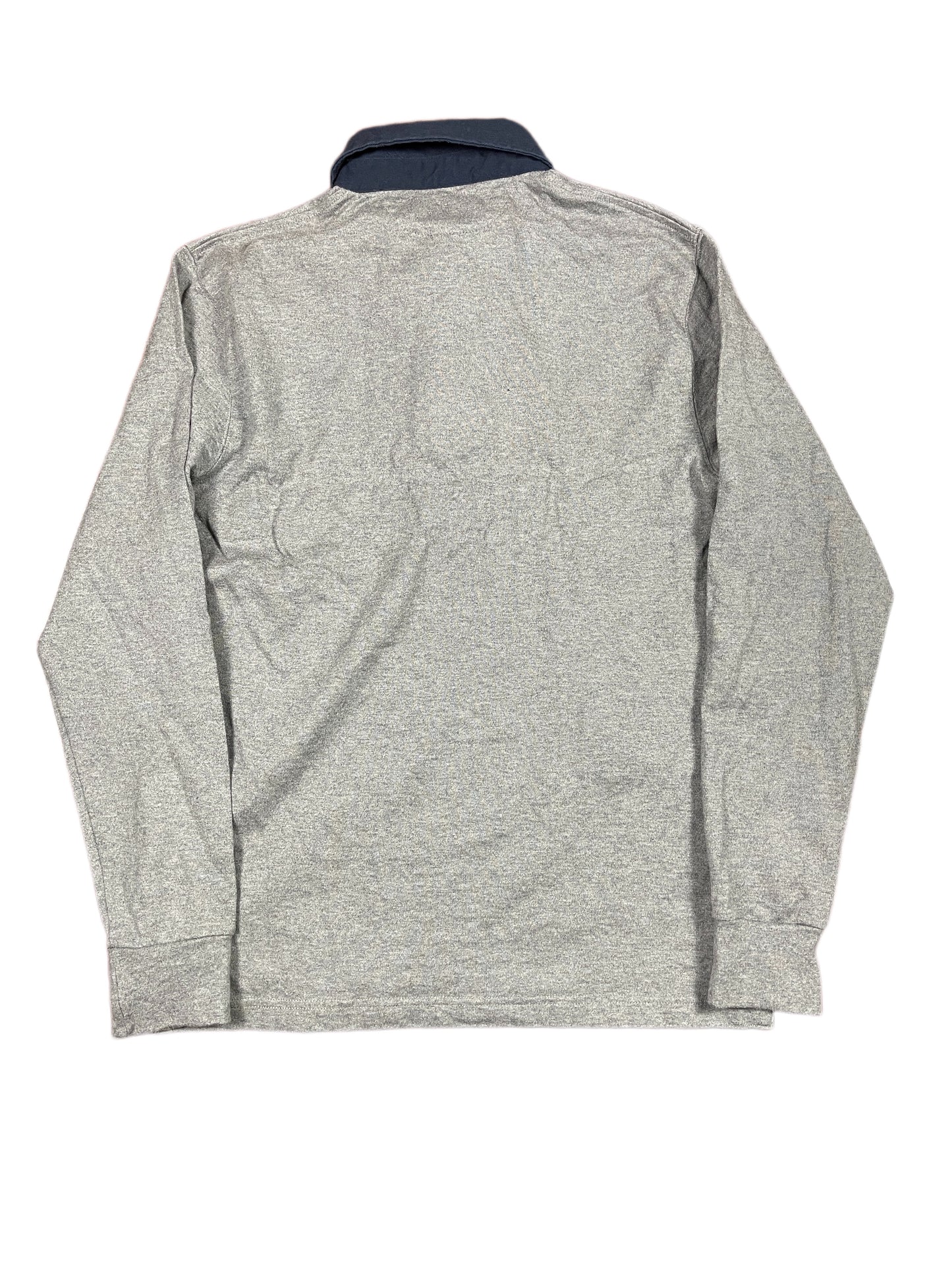 Y2k Hackett Rugby Long Sleeve Polo Shirt Gray - M