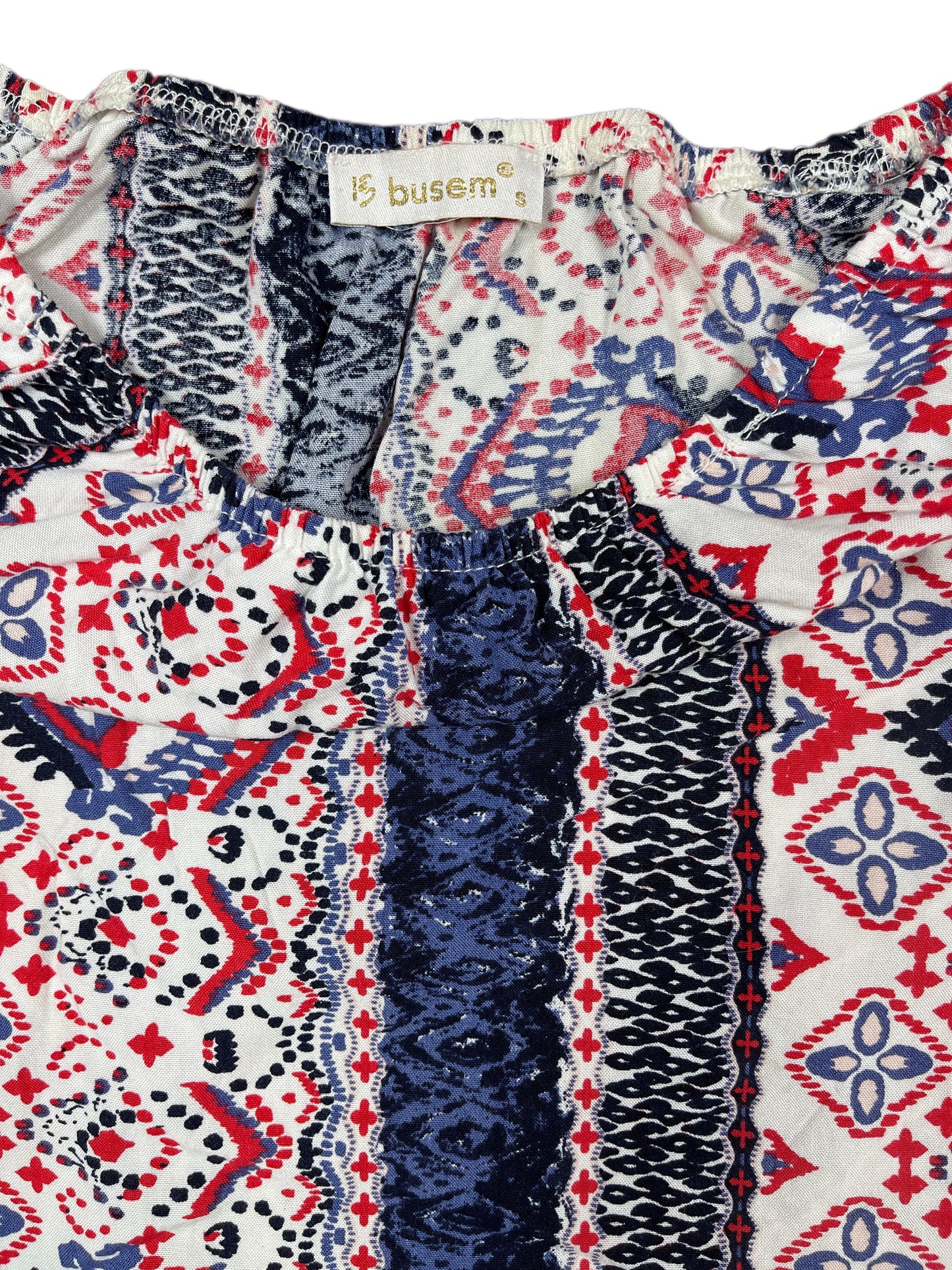 Y2k Busem Multicolor Short Sleeve Top - S