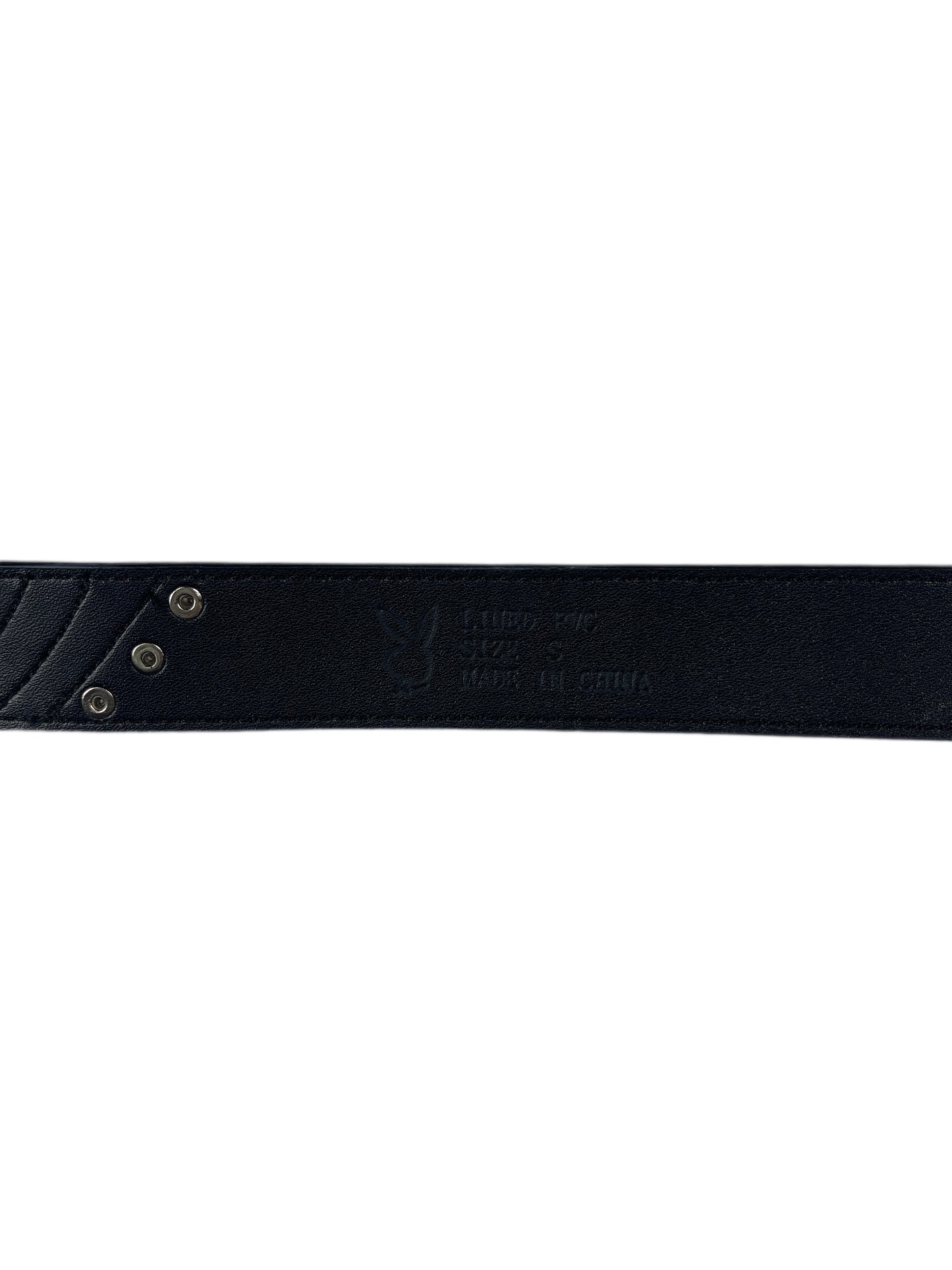 Y2k Playboy Belt Black 2004