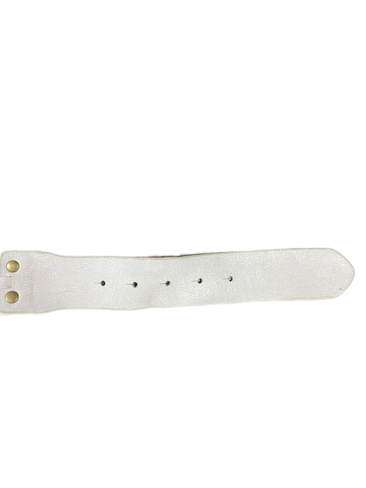 Y2k Playboy Plug Belt White 2004