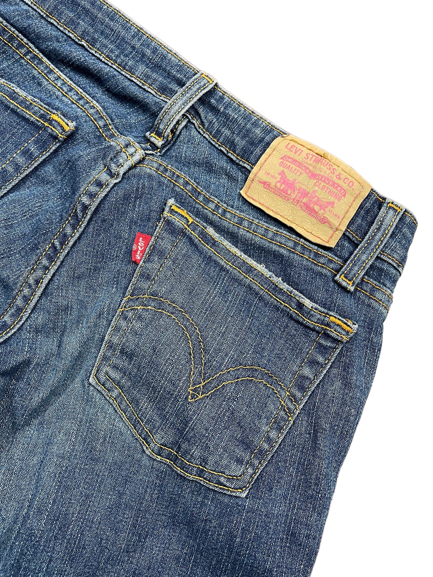 Y2k Levi's Low Waist Boot Cut Denim Pants Blue S