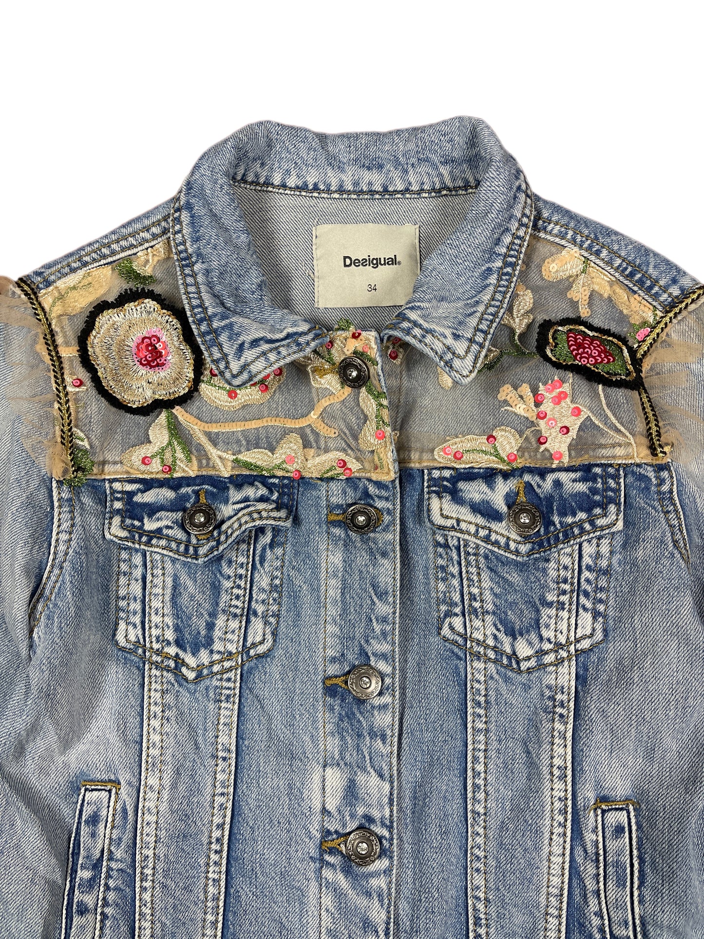 Desigual Denim Jacket Blue - XS