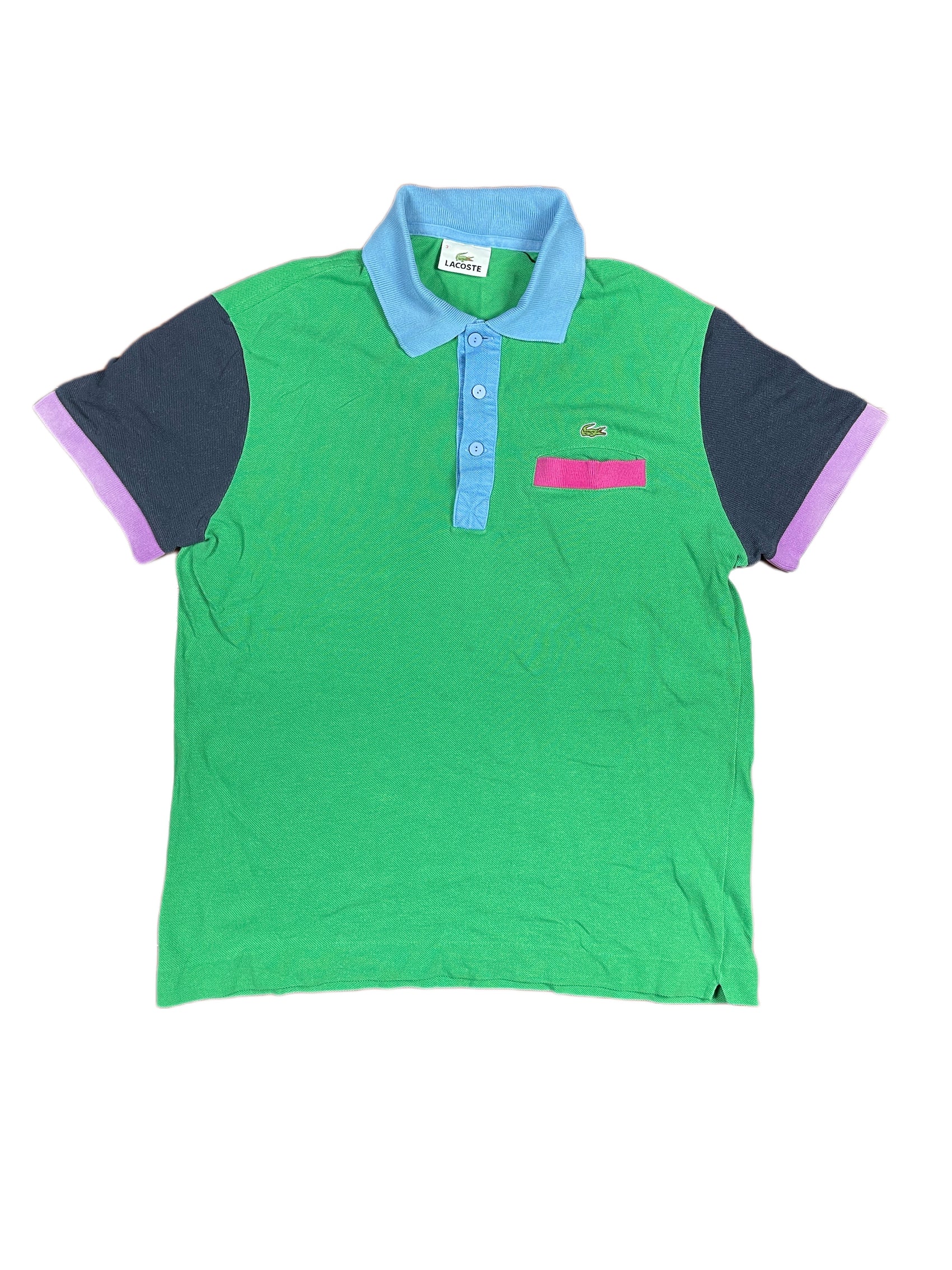 Lacoste Polo Shirt Green Multicolor - S