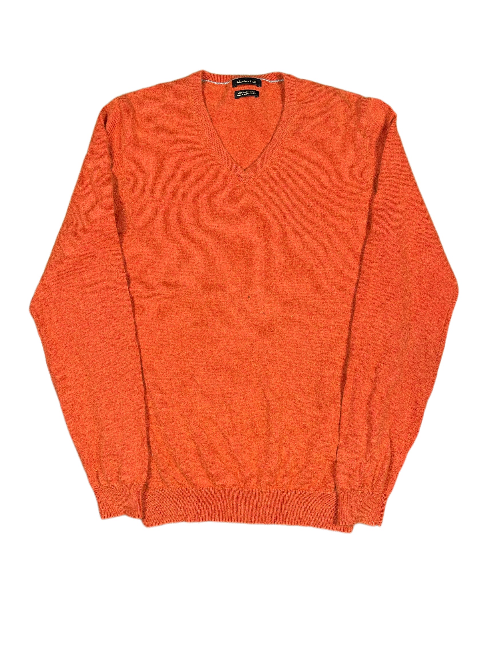 Massimo Dutti Cashmere Knitted Sweatshirt Orange - M