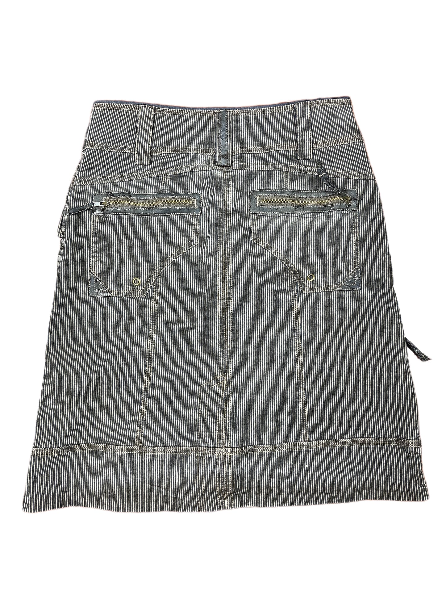 Y2k Promod Skirt Brown Black - M