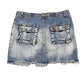 Y2k Jennyfer Low Waist Denim Skirt Blue - L