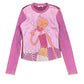 Y2k Paramita 2000s Long Sleeve Top Pink S