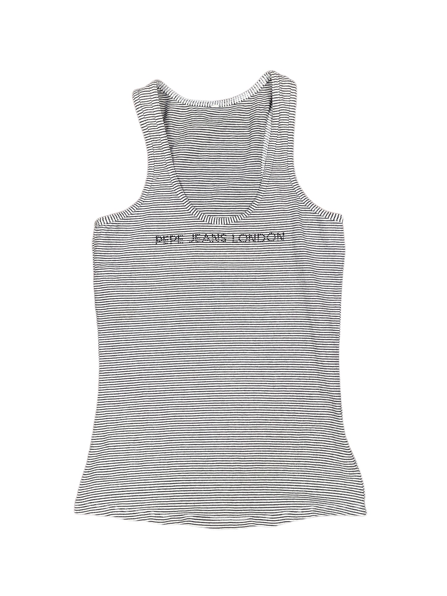 Y2k Pepe Jeans London Sleeveless Top Black White - XS