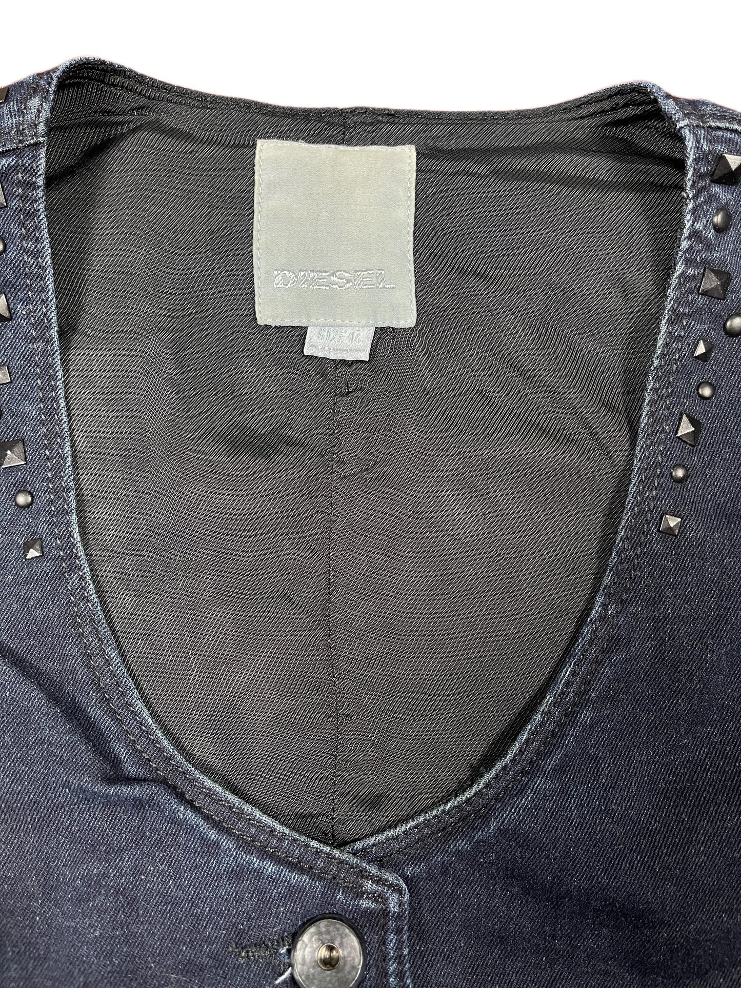 Y2k DIesel Denim Vest Blue - XS