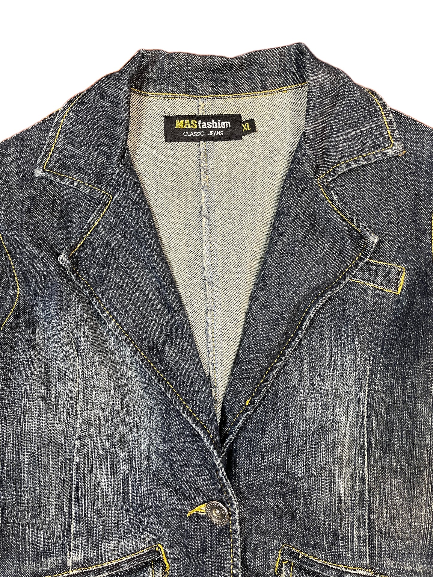 Y2k Mas Fashion Denim Jacket Blue - XL