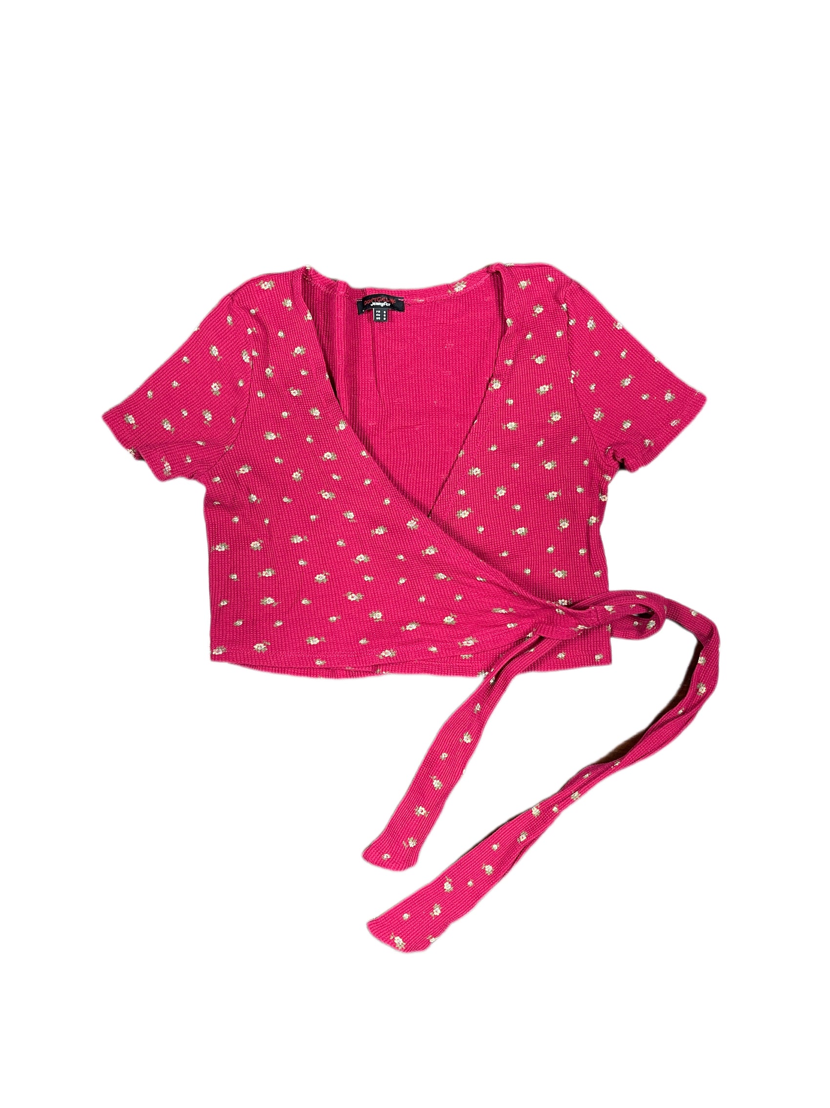 Jennyfer Short Sleeve Top Pink - S