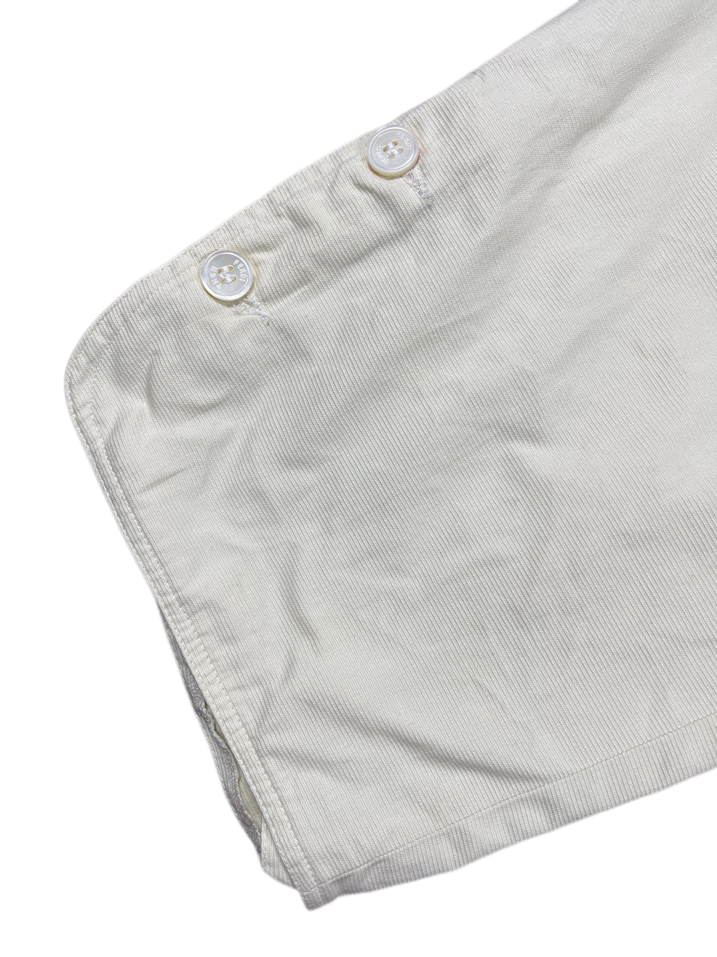 Vintage 70s Fendi Knock Off High Waist Pants Cream - XXS/XS