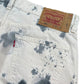 Y2k Levi's 501 UpCycled Denim Pants White Multicolor - XL