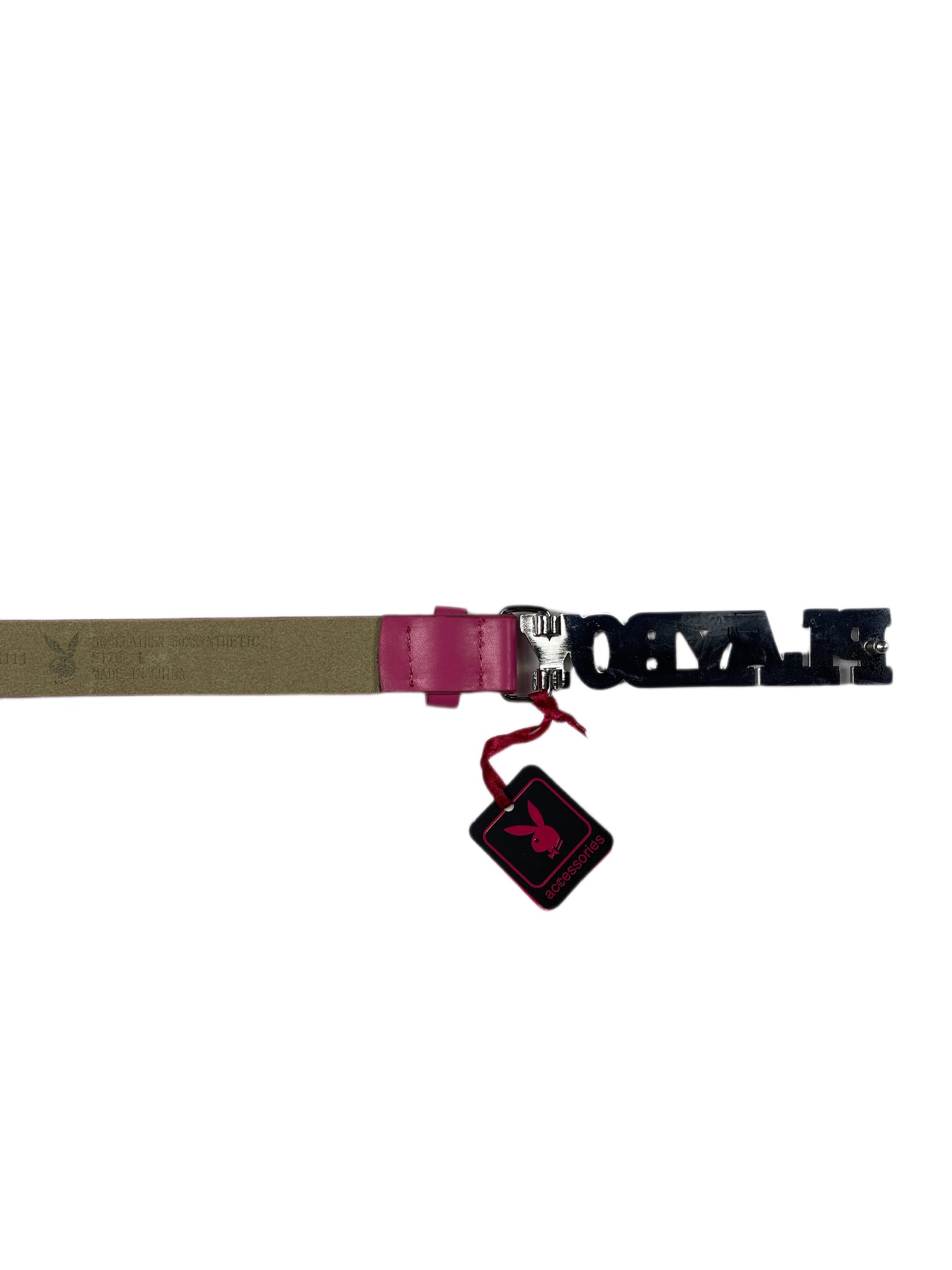 Y2k Playboy Plug Belt Pink 2004