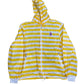 Vintage Invicta Rain Jacket Striped Yellow White - L