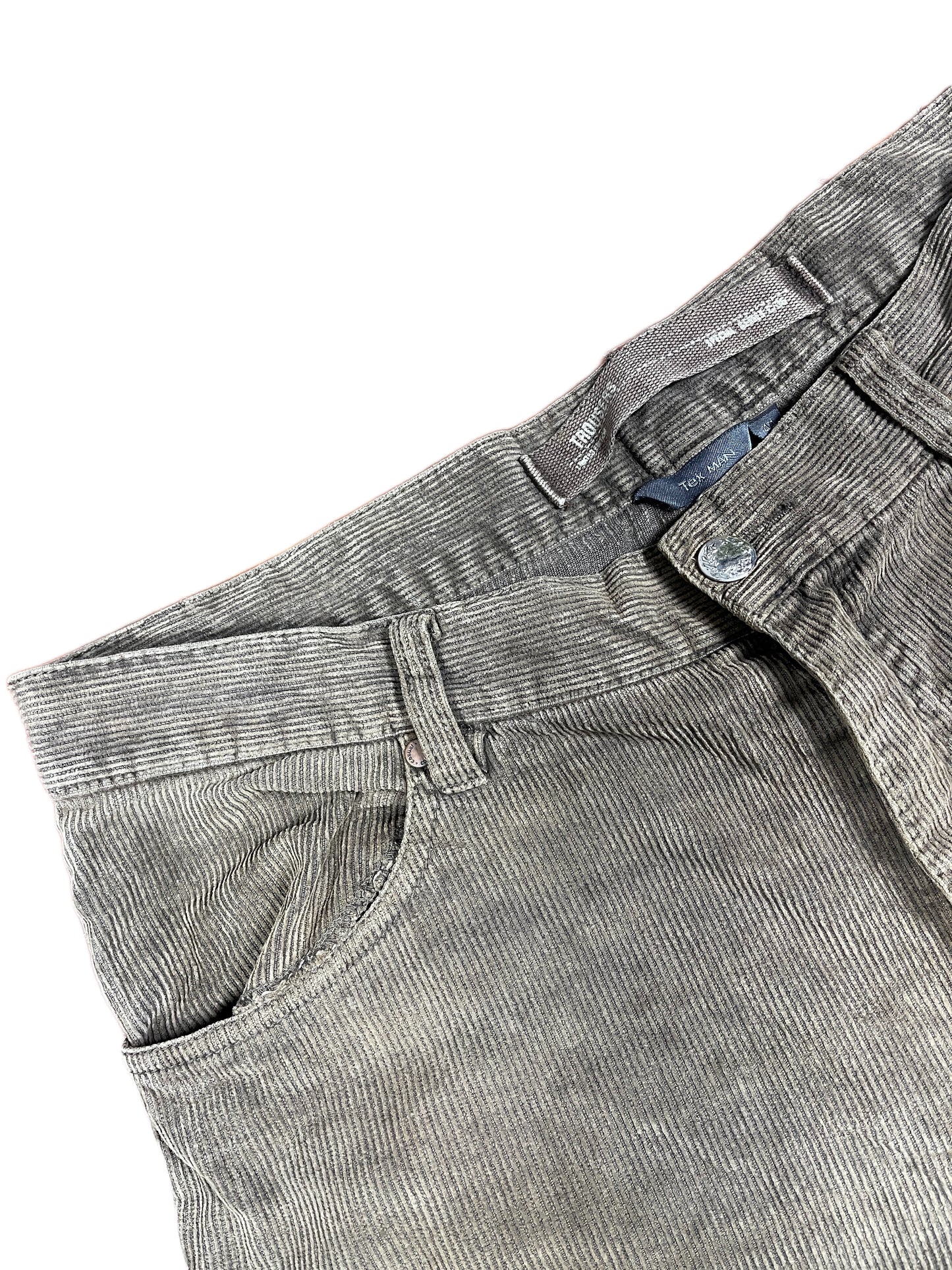Y2k Tex Corduroy Pants Brown - M
