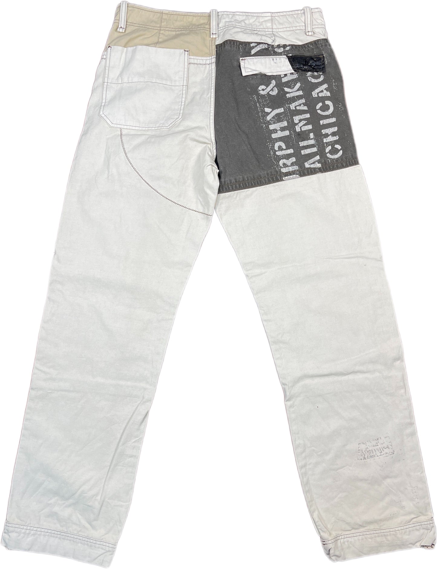 Y2K Murphy & NYE Sailing Pants Creme Cotton L