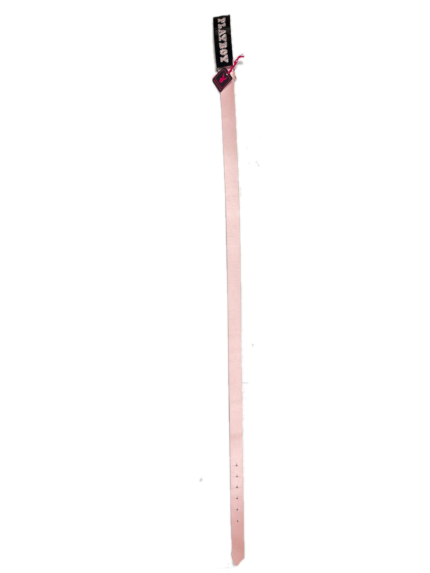 Y2k Playboy Leather Belt Pink Rose 2004