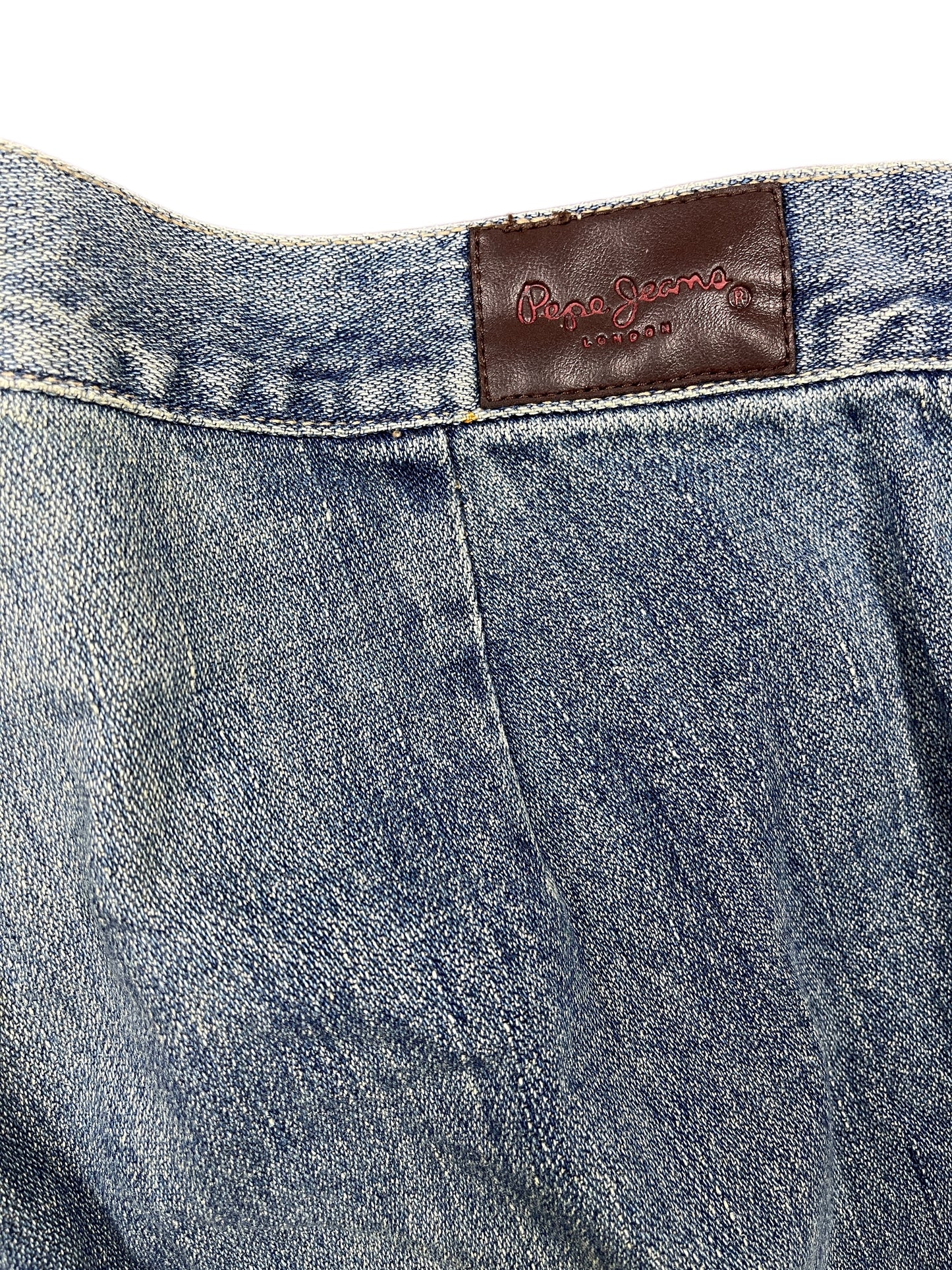 Y2k Pepe Jeans Low Waist Flared Denim Pants Blue - M