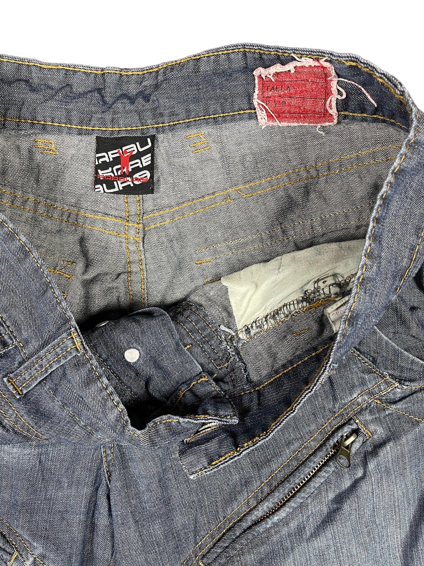 Y2k Karburo Denim Shorts Blue - XL