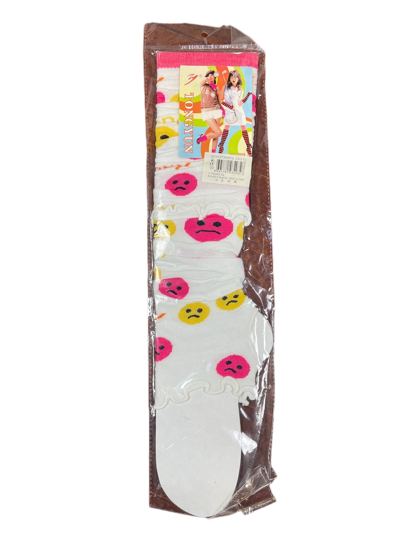 Y2k Tongyun Leg Warmers White Multicolor