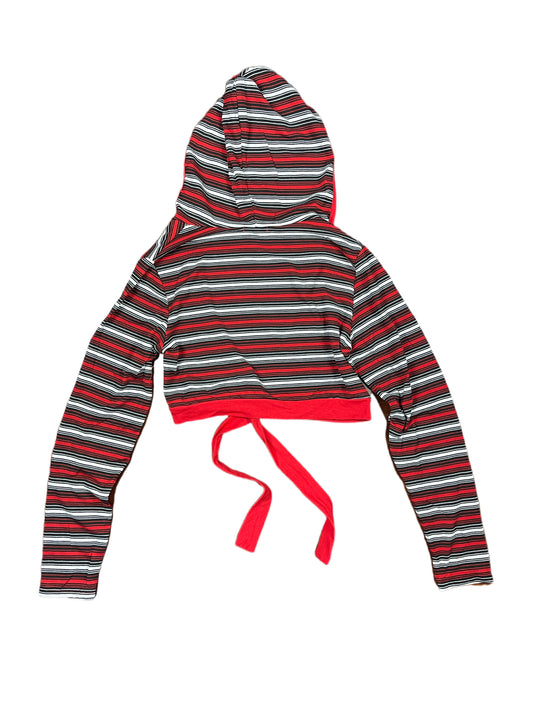 Y2k BbG Long Sleeve Top Hoodie Red Black - XL