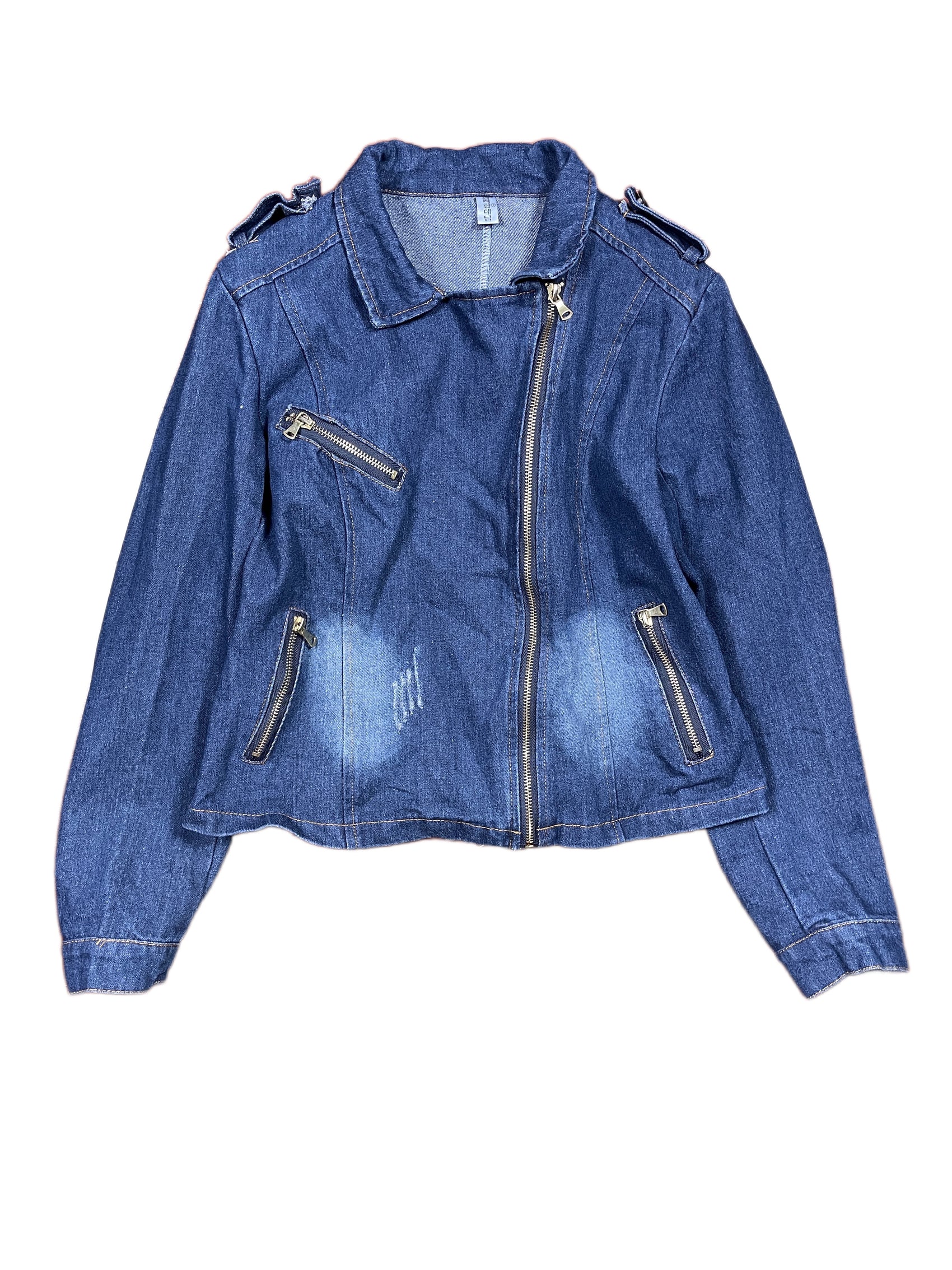 Y2k Denim Jacket Blue - XL