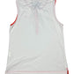 Y2k John Smith Sleeveless Polo Top White Orange - XXL