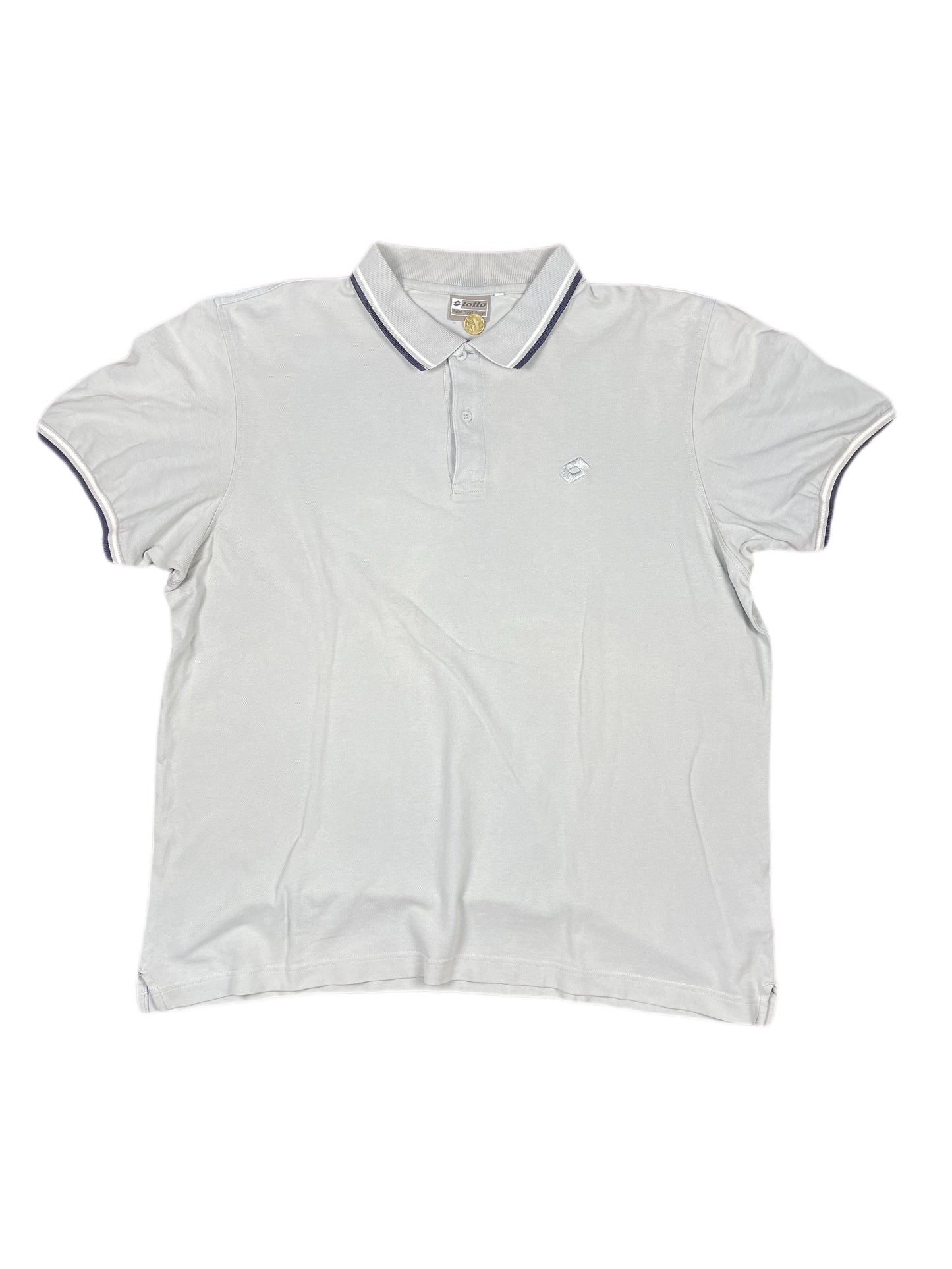 Vintage Lotto Polo Shirt Gray - XXL