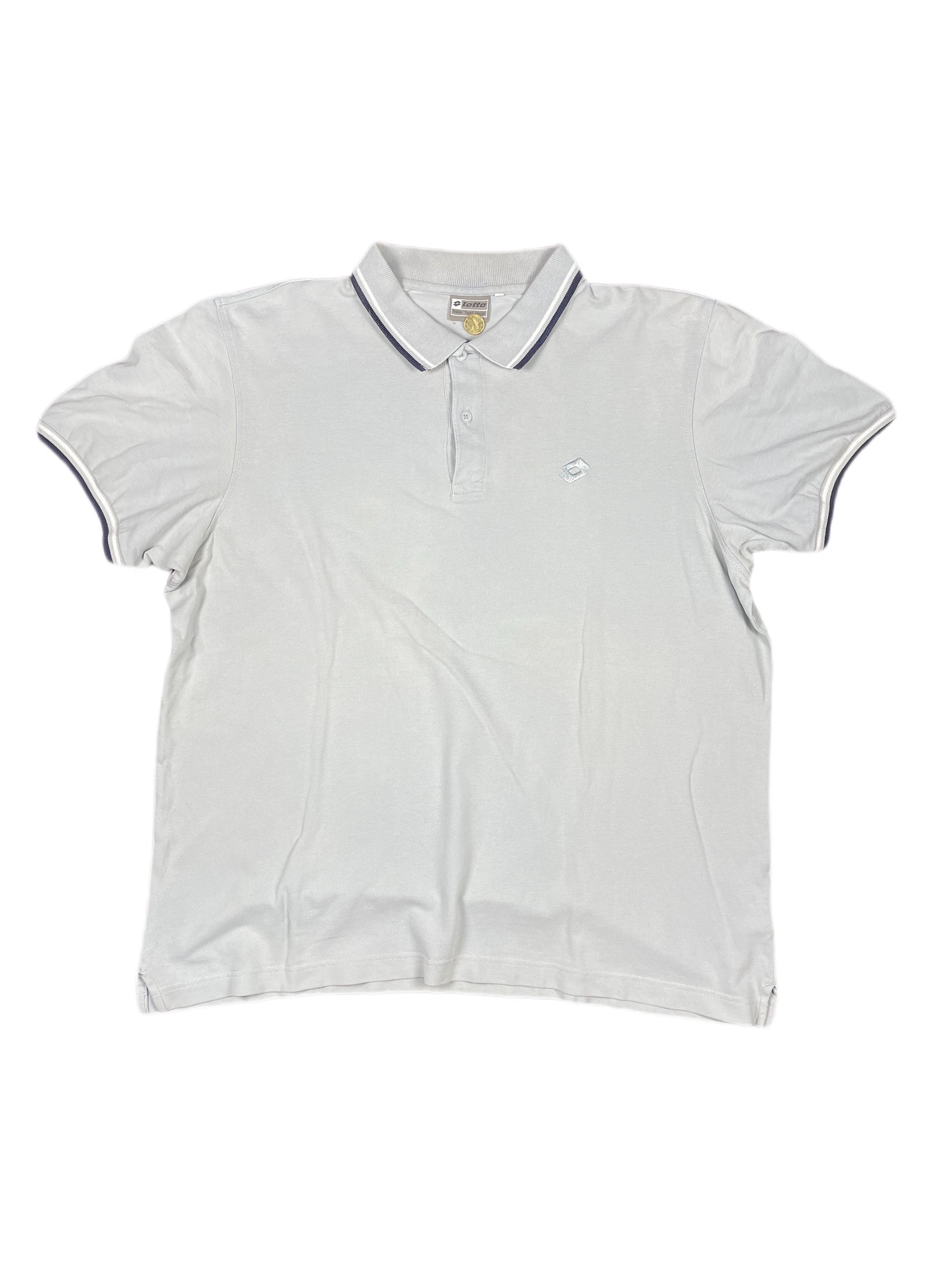 Vintage Lotto Polo Shirt Gray - XXL